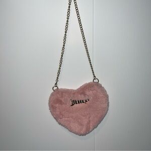 Juicy Couture Fluffy Heart Crossbody Bag